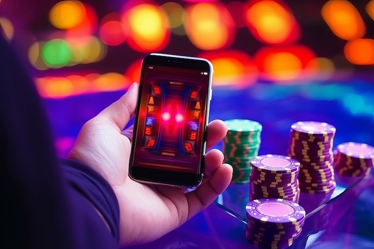 Layar antarmuka Ikan Jackpot dengan target bergerak dan penghitung poin